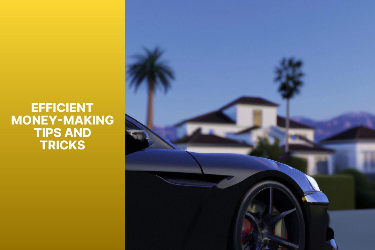 Efficient Money-Making Tips and Tricks - how to make money in gta 5 story mode 